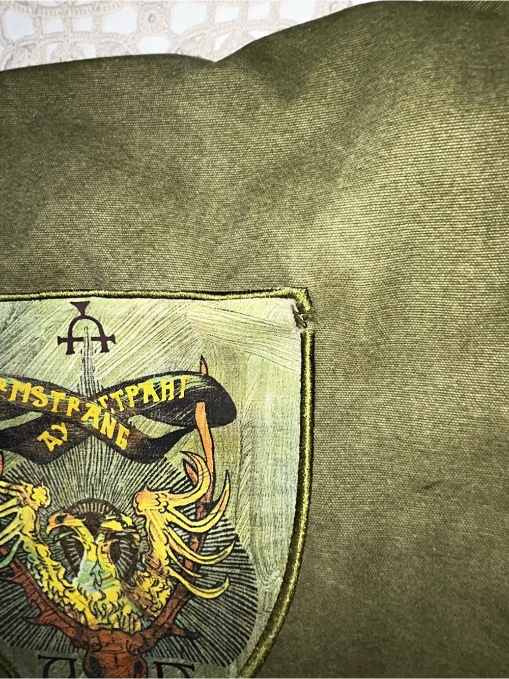 Harry Potter Durmstrang Messenger Bag – Olive Green Canvas Crossbody